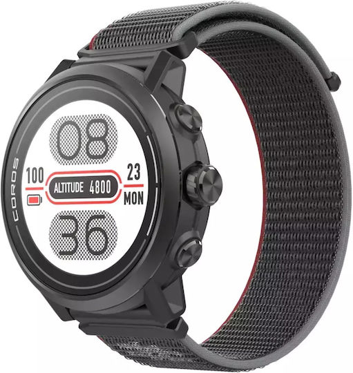 Coros Apex2 Titanium 43mm Waterproof Smartwatch with Heart Rate Monitor (Black) view 3