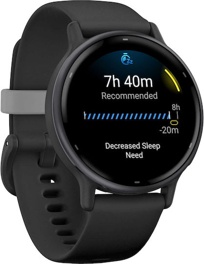 Garmin Vivoactive 5 Aluminium 42mm Waterproof Smartwatch with Heart Rate Monitor (Slate Bezel With Black Silicone Band) view 7