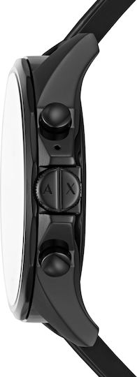 Armani Exchange Connected Stainless Steel 46mm Smartwatch (Black) view 2