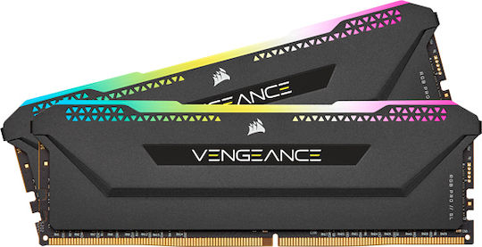 Corsair Vengeance RGB Pro SL DDR4 32GB RAM with 2x16GB Modules and Speed 3200 for Desktop CMH32GX4M2E3200C16 view 4