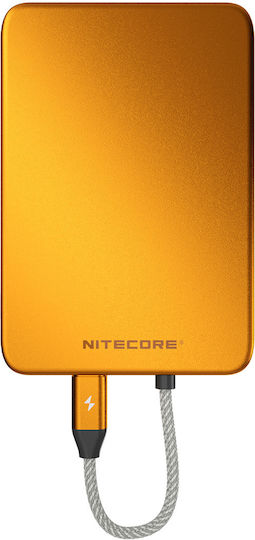 NiteCore Pocket 5 MagSafe Power Bank 5000mAh 22.5W Orange view 2
