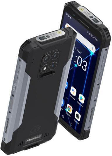 Hammer Construction & Watch Plus Dual SIM (6GB/128GB) Resistant Smartphone Silver view 3