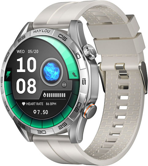 Haylou Solar 5 Smartwatch with Heart Rate Monitor (Silver) view 2