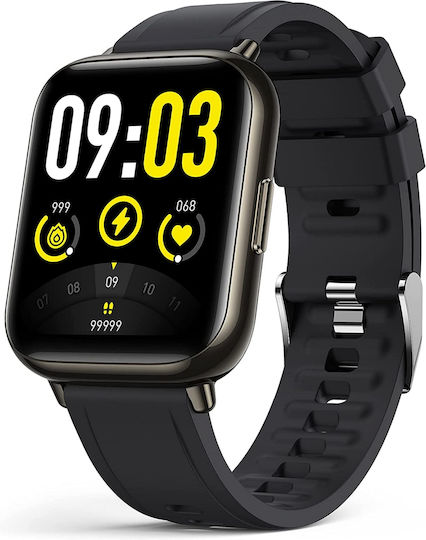 Smartwatch Saphir Idealstore 1.69 Inch Hd Screen Call Text Notifications Heart Rate Blood Pressure Monitoring Compatible Ios Android Black