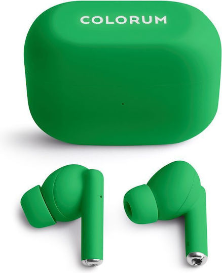 Colorum In-ear Bluetooth Handsfree Earphones with Charging Case Green view 1