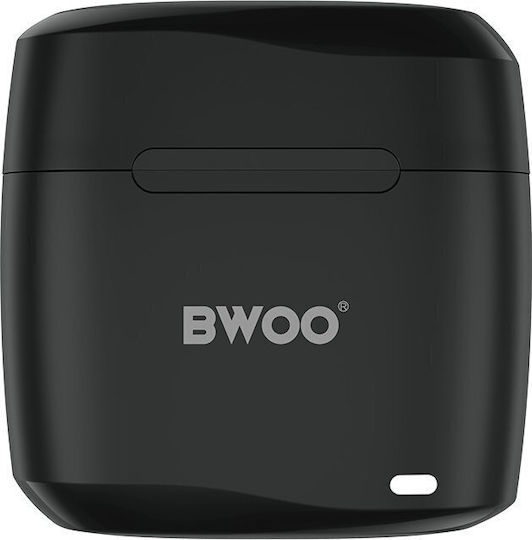 BWOO BW94 Earbud Bluetooth Handsfree Earphones with Sweat Resistance and Charging Case Black vue 4