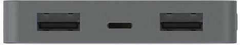 Mophie Powerstation Lightning Connector 5050mAh 10W with 2 USB-A Ports Gray view 5