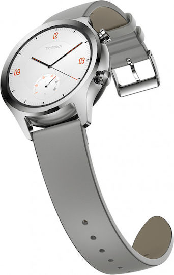 Ticwatch C2 Stainless Steel 43mm Smartwatch (Silver) view 2