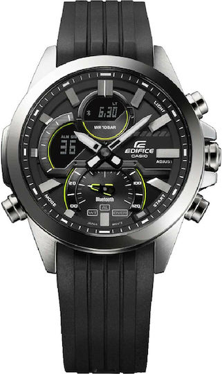 Casio ECB-30P-1AEF Stainless Steel Waterproof Smartwatch (Silver) view 2