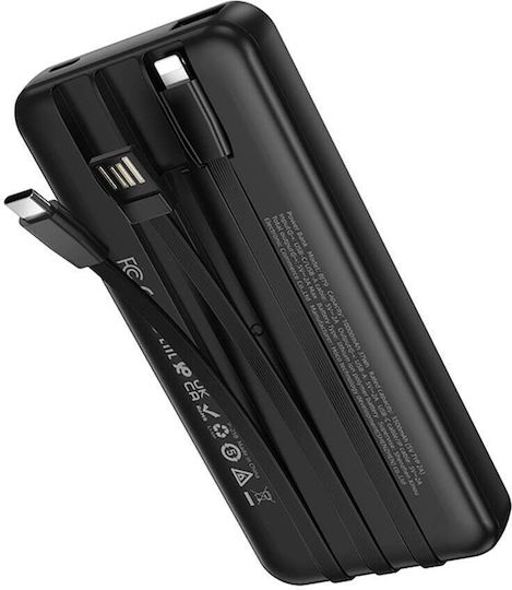 Borofone BJ79 Power Bank 10000mAh with USB-A Port Black view 3