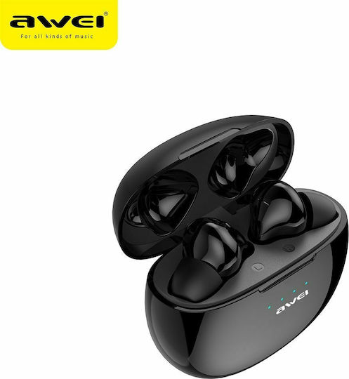 Awei T15P In-ear Bluetooth Handsfree Earphones with Charging Case Black view 8