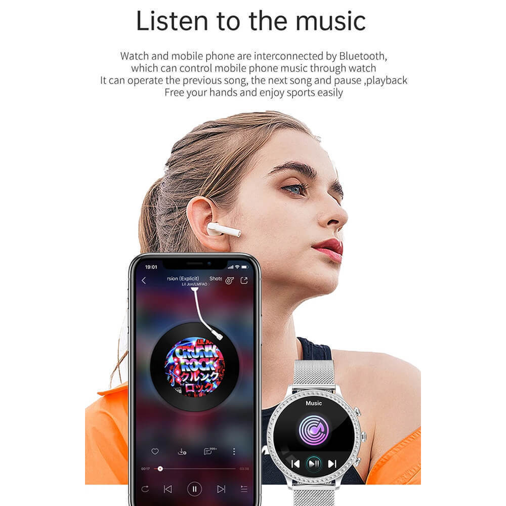 Microwear I70 Smartwatch with Heart Rate Monitor (Purple) vue 7