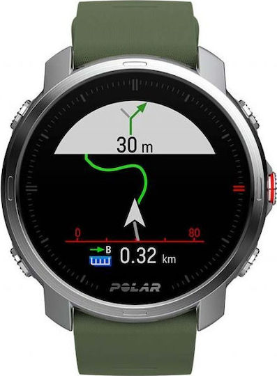 Polar Grit X Waterproof Smartwatch with Heart Rate Monitor (Green) view 2
