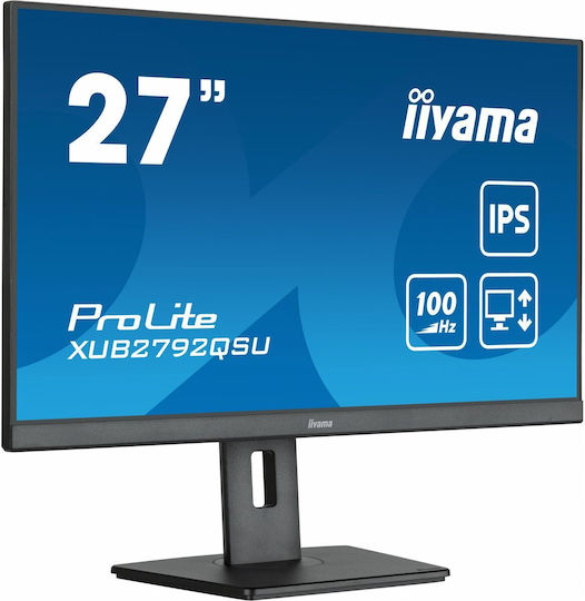 Iiyama ProLite XUB2792QSU-B6 IPS Gaming Monitor 27" QHD 2560x1440 with Response Time 5ms GTG view 5
