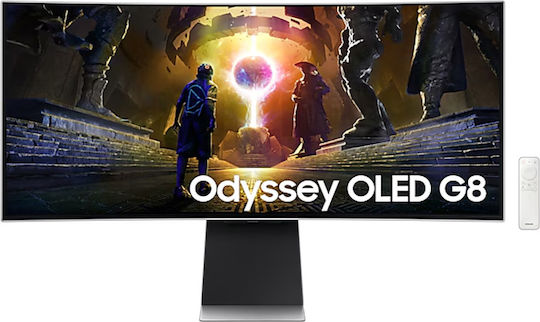 Samsung Odyssey G8 OLED HDR Curved Gaming Monitor 34" QHD 3440x1440 175Hz with Response Time 0.03ms GTG view 9