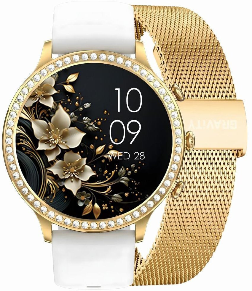 Smartwatch Gravity Gold Strap Bracelet Gt5-2