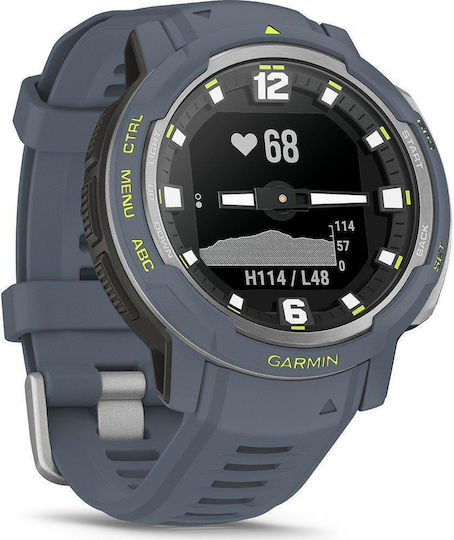Garmin Instinct Crossover 45mm Waterproof Smartwatch with Heart Rate Monitor (Granite Blue) view 5