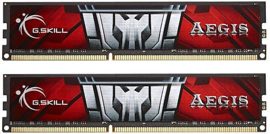 G.Skill Aegis DDR3 8GB RAM with 2x4GB Modules and Speed 1600 for Desktop F3-1600C11D-8GIS