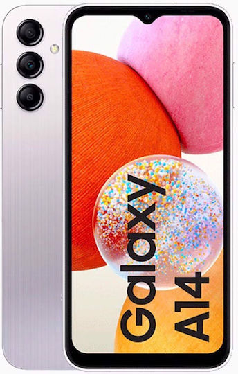 Samsung Galaxy A14 Dual SIM (4GB/128GB) Silver view 1