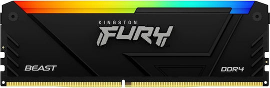 Kingston Fury Beast DDR4 with Module 1x16GB and Speed 3600 for Desktop KF436C18BB2A/16 view 2