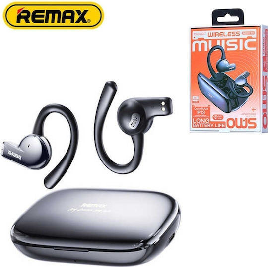 Remax OpenBuds P13 Bluetooth Handsfree Earphones with Charging Case Black view 1