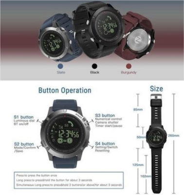 GF02 Waterproof Smartwatch with Heart Rate Monitor (Black) view 7