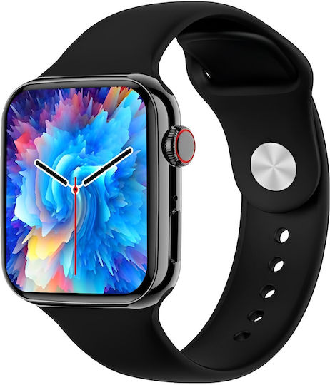 Luxury Smartwatch Idealstore 1.8 Inch Touch Screen Call Answering Built-in Speaker Microphone Message Notifications Whatsapp Instagram Facebook Ip 68 Water Resistant Multi-sport Function Black