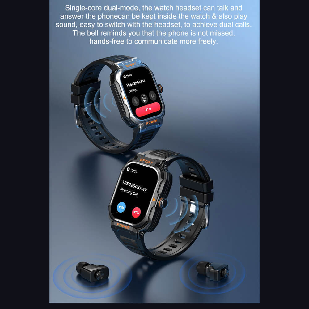 Smartwatch Microwear G55 Black Silicone view 8