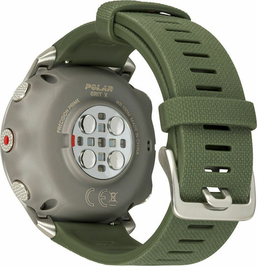 Polar Grit X Waterproof Smartwatch with Heart Rate Monitor (Green) view 6
