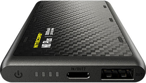NiteCore NBplus Power Bank 10000mAh 22.5W with USB-A Port and USB-C Port Black view 4