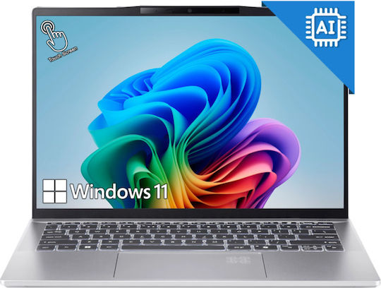 Acer Swift 14 AI SF14-61T 14" IPS Touchscreen (Ryzen AI 300 Series-AI 9 365/32GB/1TB SSD/W11 Home) Steel Gray (US Keyboard)