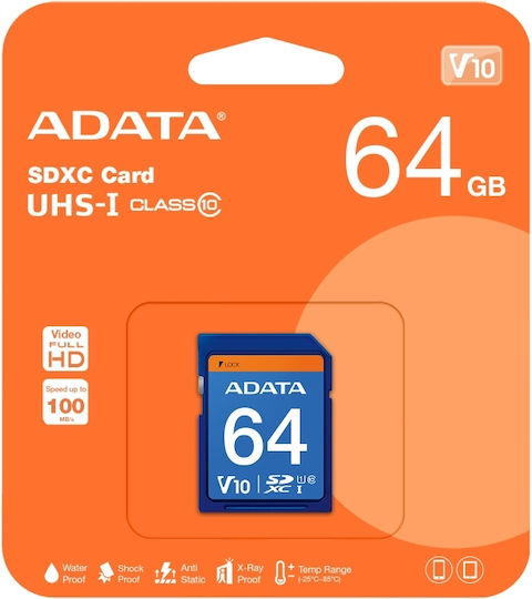 Adata Premier SDXC 64GB Class 10 U1 UHS-I view 3