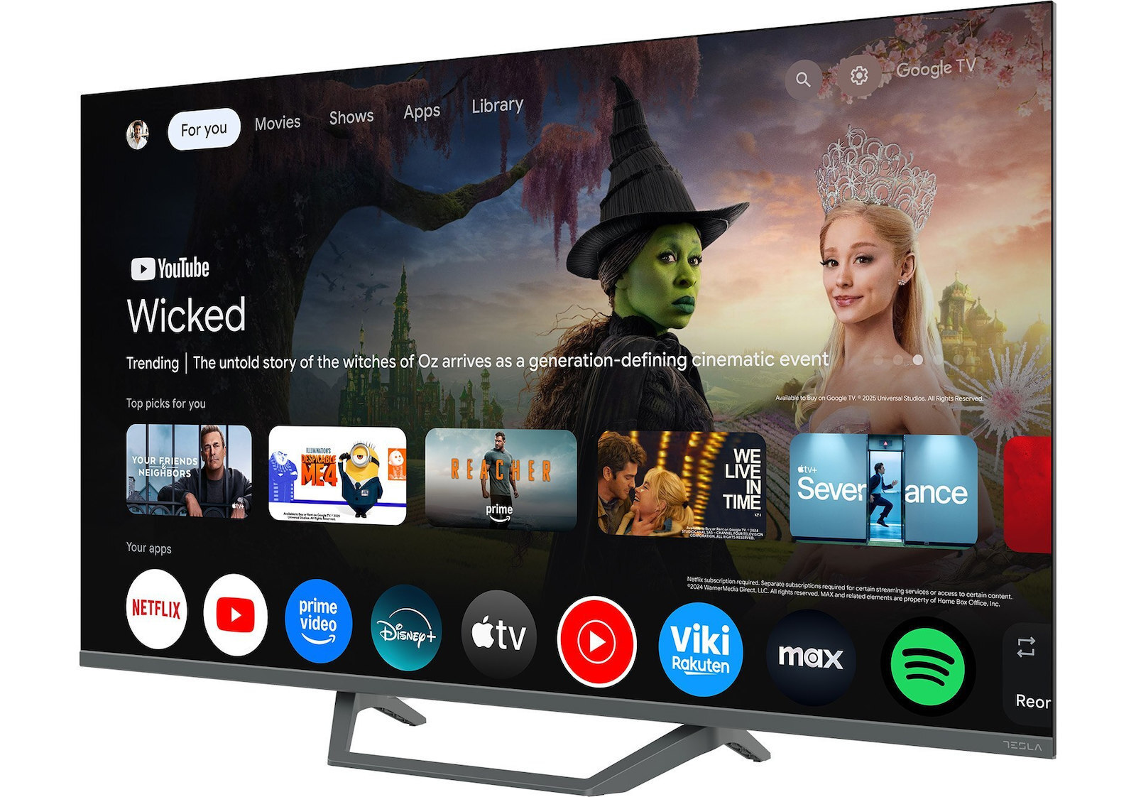 Tesla Smart Television 43" 4K UHD QLED Q43E655GUS HDR (2025) view 2