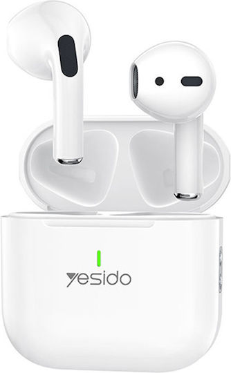 Yesido TWS17 Earbud Bluetooth Handsfree Earphones with Charging Case White view 1