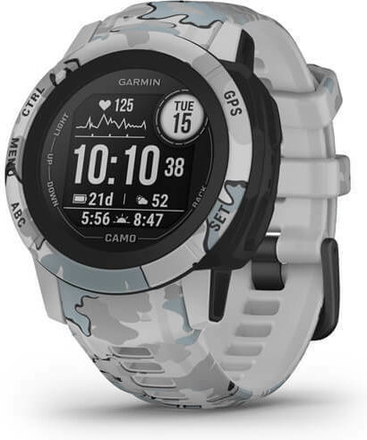 Garmin Instinct 2S Camo Edition 40mm Waterproof Smartwatch with Heart Rate Monitor (Mist Camo) vue 2