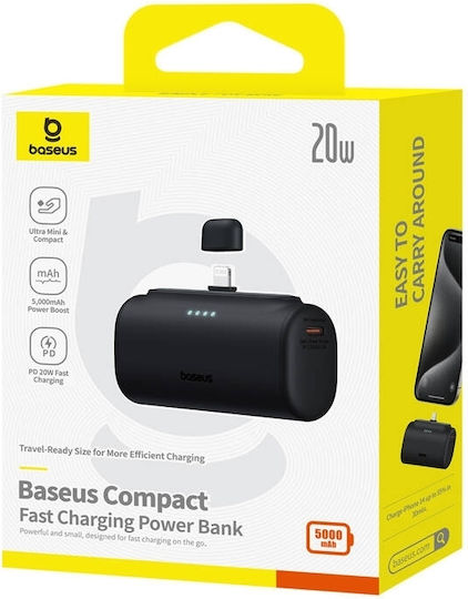 Baseus Compact Lightning Edition Power Bank 5000mAh 20W Black view 7