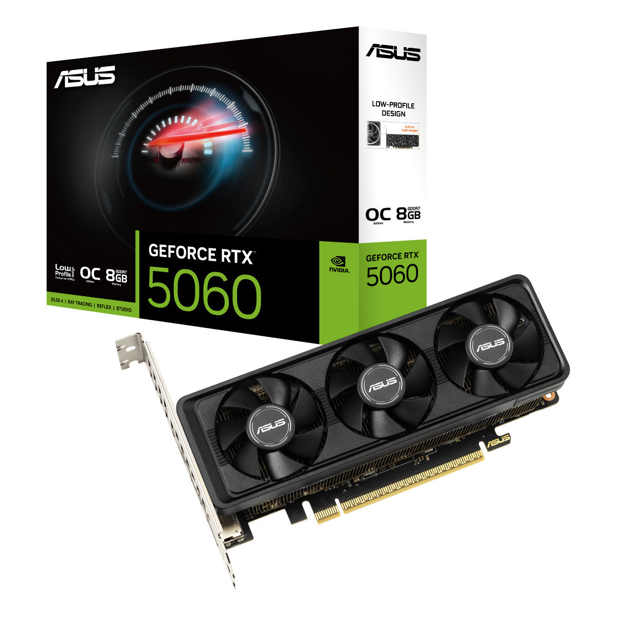 Asus GeForce RTX 5060 8GB GDDR7 LP BRK OC Edition Graphics Card 90YV0N90-M0NA00 view 1
