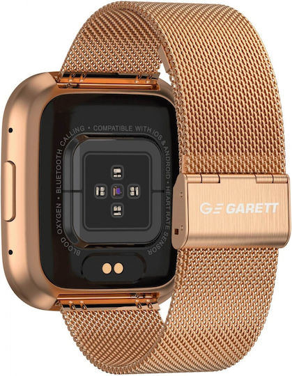 Garett GRC Style Smartwatch with Heart Rate Monitor (Gold) view 4
