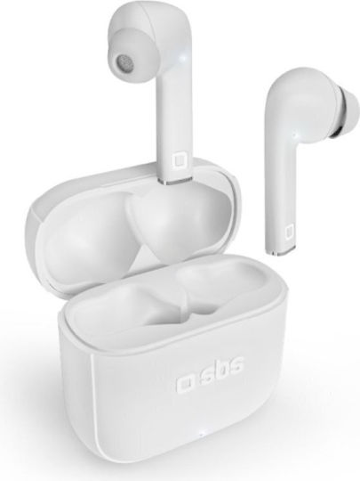 SBS TWS Beat Free In-ear Bluetooth Handsfree Earphones with Charging Case White view 1