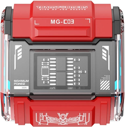 The Transformers MG-C03 In-ear Bluetooth Handsfree Earphones with Charging Case Red view 2