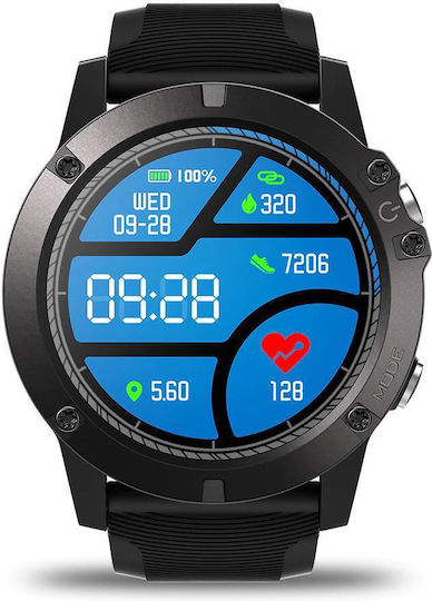 Zeblaze Vibe 3 Pro 50mm Smartwatch with Heart Rate Monitor (Black)