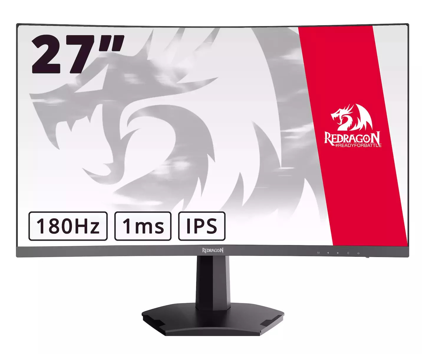 Redragon AMBER II GM27H10C VA HDR Curved Gaming Monitor 27" FHD 1920x1080 180Hz view 1