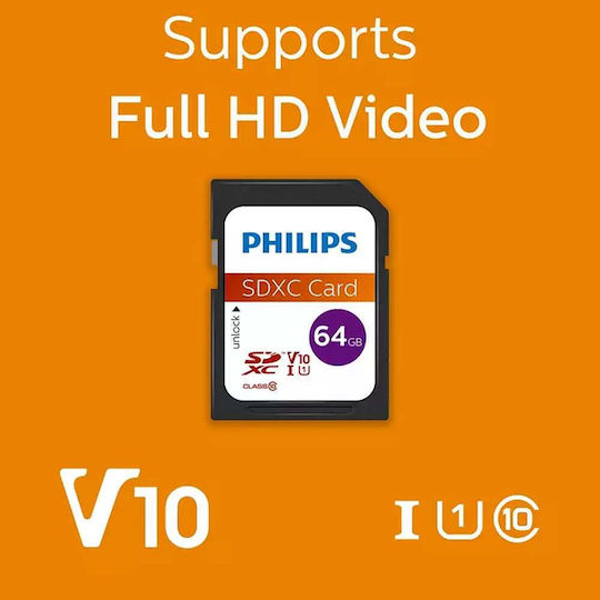 Philips SDXC 64GB U1 UHS-I 80MB/s with Adapter view 7