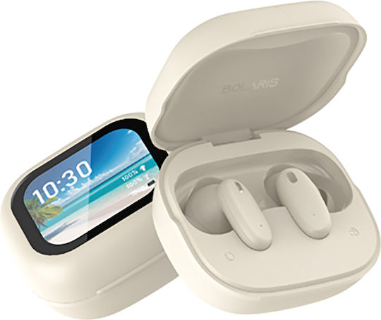 Avizar In-ear Bluetooth Handsfree Earphones Beige view 2