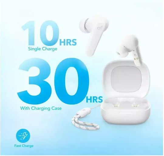Soundcore by Anker R50i In-ear Bluetooth Handsfree Earphones with Sweat Resistance and Charging Case White vue 6