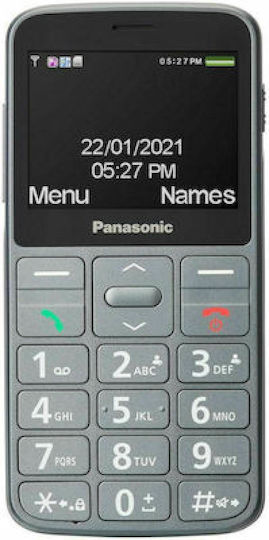 Panasonic KX-TU160 Single SIM Mobile with Large Buttons Gray view 1