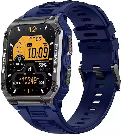 Nubi NX6 Smartwatch with Heart Rate Monitor (Blue) view 4