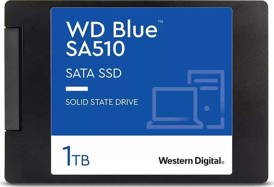Western Digital Blue SA510 1TB 2.5 Inch SSD with SATA III Connection view 3