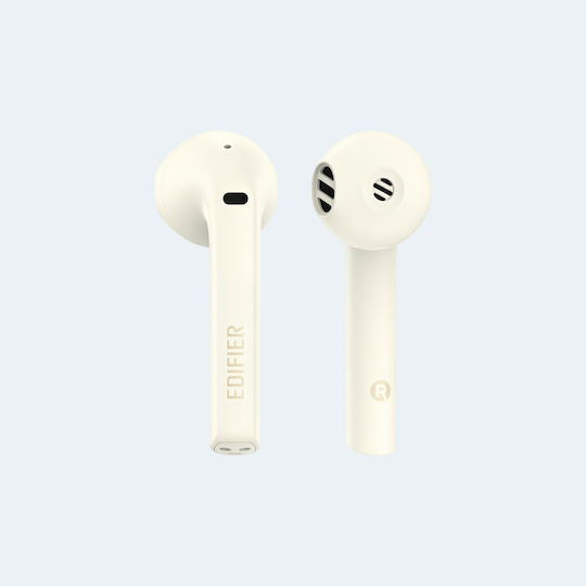Edifier TWS200 Plus Earbud Bluetooth Handsfree Earphones with Charging Case Ivory view 2