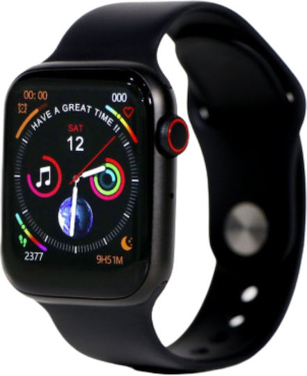 WearFit HW22 Pro Max 45mm Smartwatch with Heart Rate Monitor (Total Black)